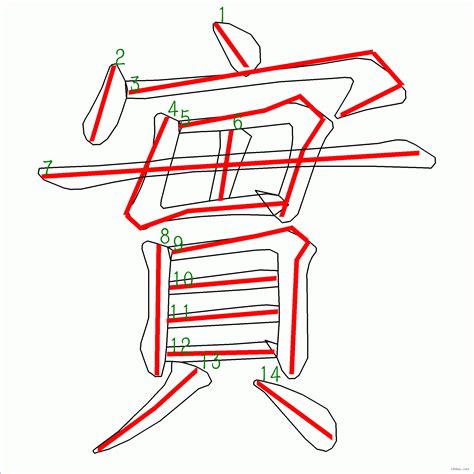 筆劃14劃的字|筆畫數：14